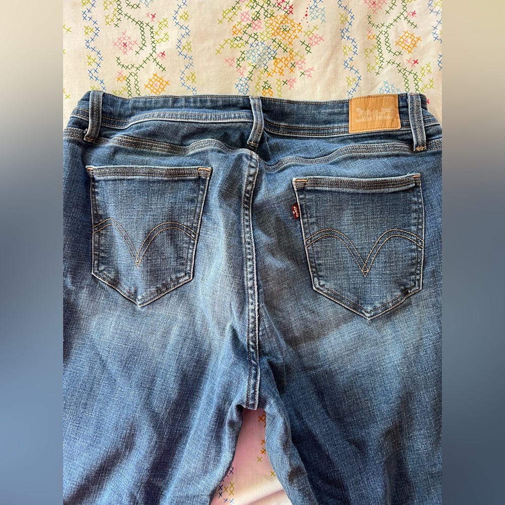 Women's 529 Levi's Curvy Boot Cut Denim Jeans - Picture 3 of 7